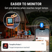 Thermomètre à viande Bluetooth TempPro TP920 + Thermomètre à lecture instantanée TP620 + Hygromètre TP358 — Lot