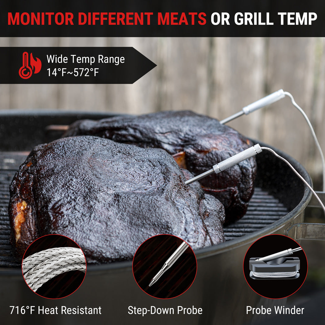 Termómetro inalámbrico para carne con Bluetooth TP920