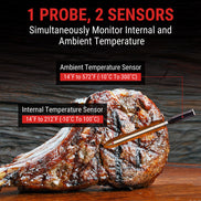 Thermomètre à viande sans fil TempPro TempSpike TP960 + Thermomètre à lecture instantanée TP605 — Pack Avantage