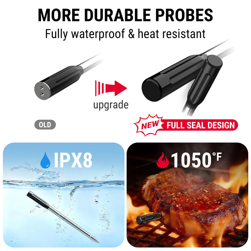 Thermomètre à viande sans fil Bluetooth TempSpike TP960 – Portée de 150 m