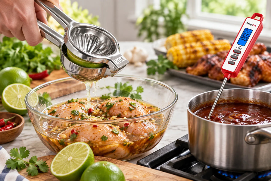 TP972 Double Kit: Two Twin TempSpike Plus, TP620, TP01AW & Citrus Squeezer + FREE Apron ($428 Value)