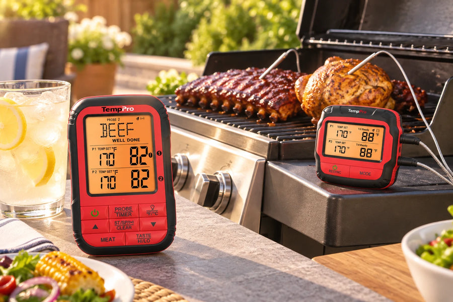 500FT Backyard Duo: TP828BW Wireless, TP620 & TP01AW Instant-Reads + FREE Towel Set ($125 Value)