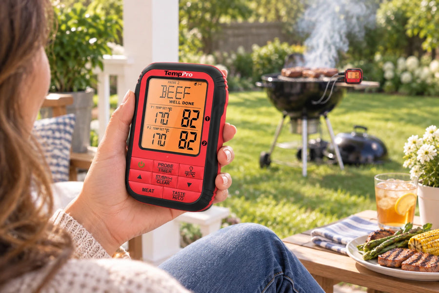 500FT Backyard Duo: TP828BW Wireless, TP620 & TP01AW Instant-Reads + FREE Towel Set ($125 Value)